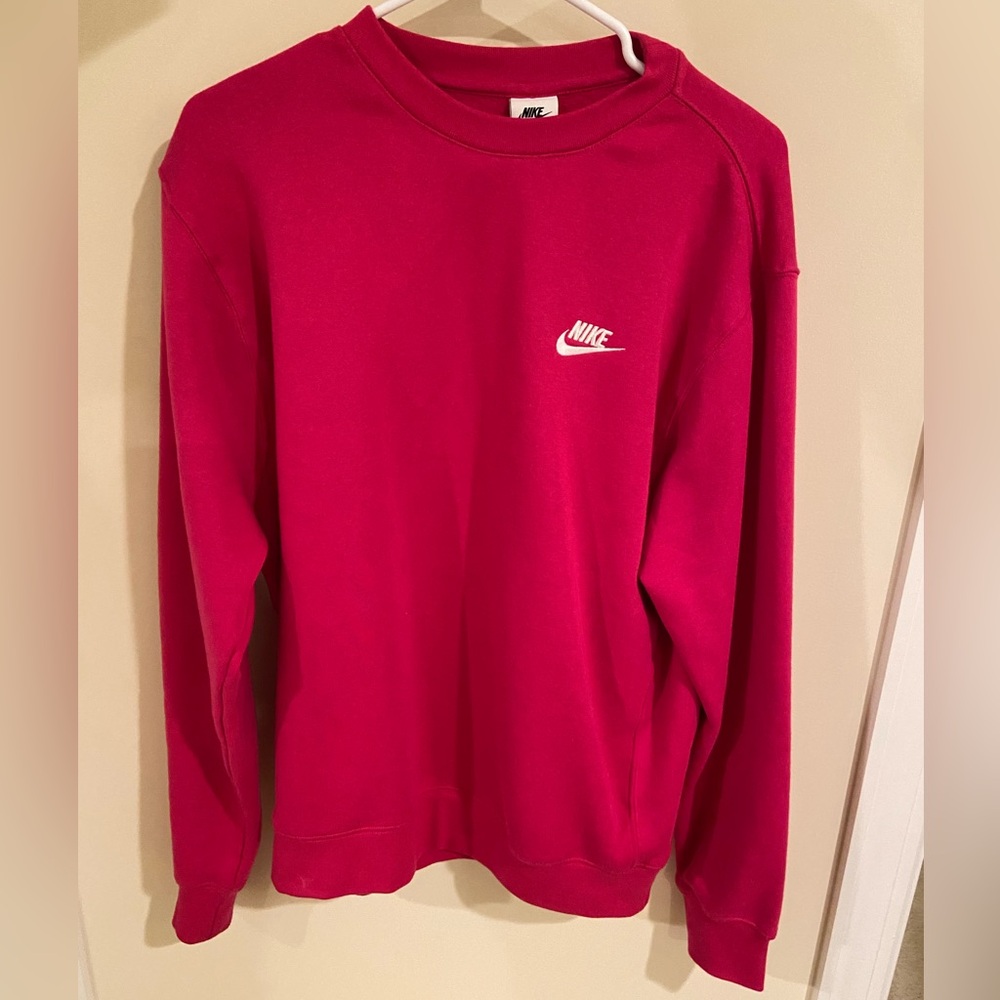 Nike Men's Pink Crewneck Sweatshirt
